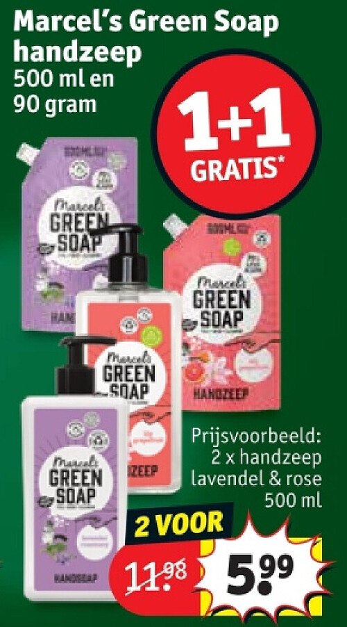 2 x handzeep lavendel & rose 500 ml