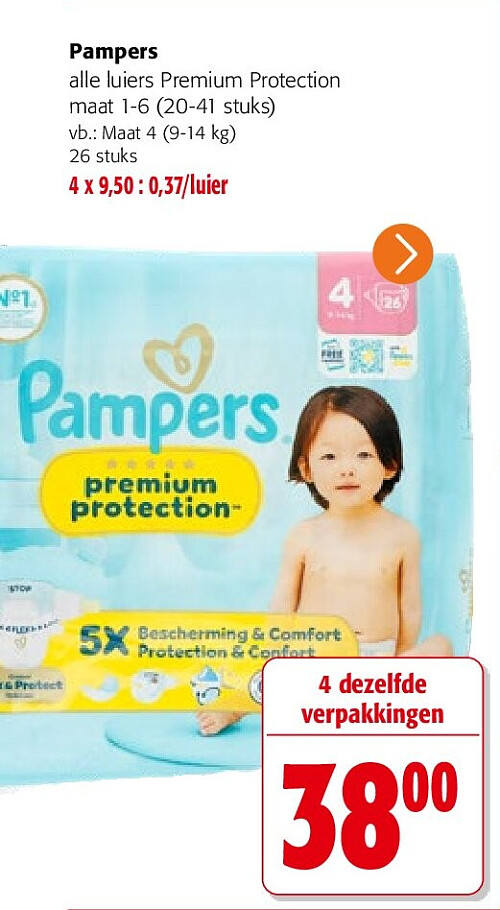 Pampers Maat 4 (9-14 kg) 26 stuks