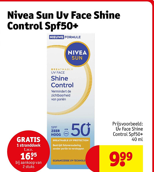 Nivea Sun Uv Face Shine Control Spf50+
