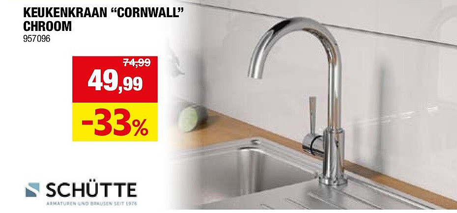 KEUKENKRAAN “CORNWALL” CHROOM