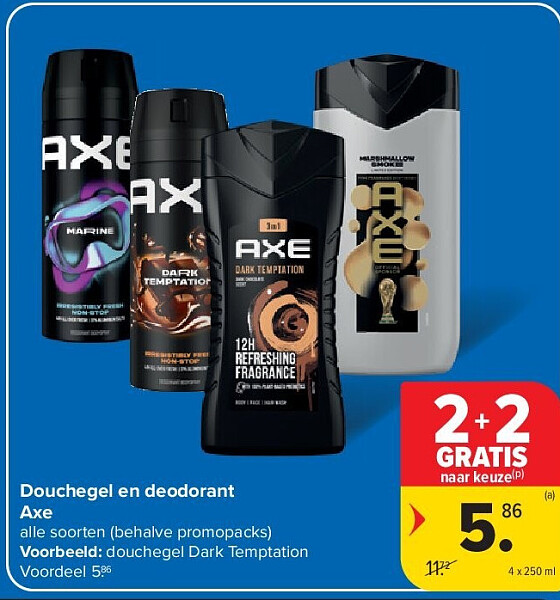 Douchegel en deodorant Axe
