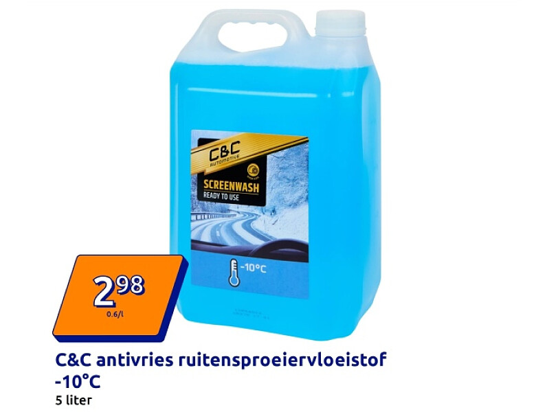 C&C antivries ruitensproeiervloeistof -10°C