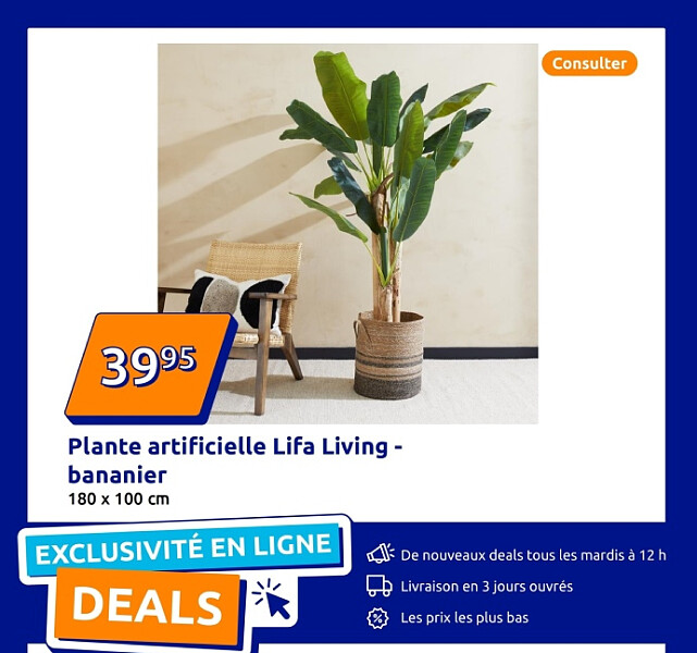 Plante artificielle Lifa Living - bananier
