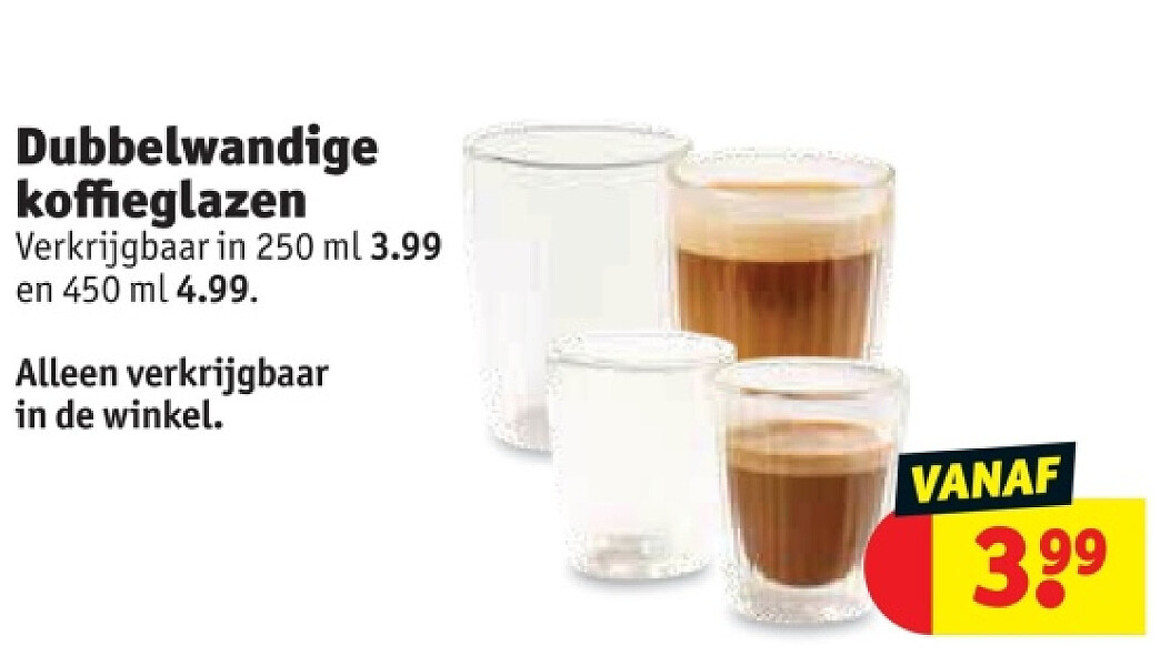 Dubbelwandige koffieglazen