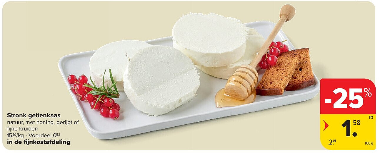 Stronk geitenkaas