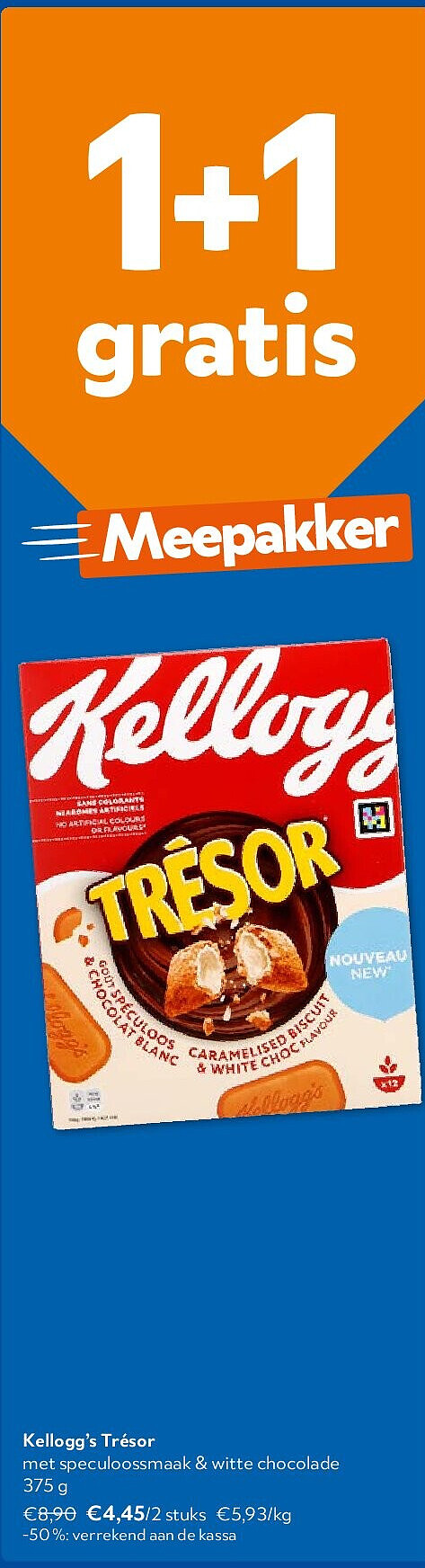 Kellogg’s Trésor met speculoossmaak & witte chocolade 375 g