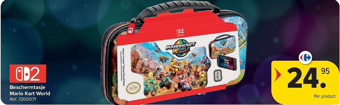 Beschermtasje Mario Kart World