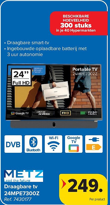 Draagbare tv 24MPE7300Z