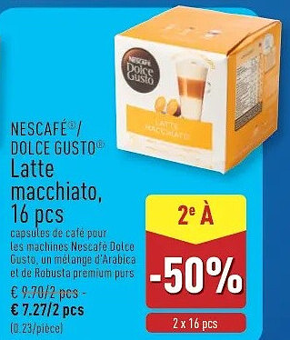 Latte macchiato, 16 pcs