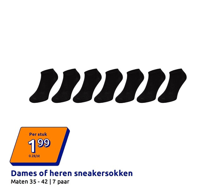 Dames of heren sneakersokken