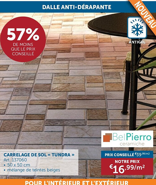 CARRELAGE DE SOL « TUNDRA »