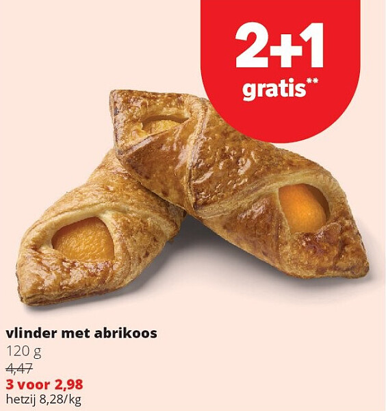 vlinder met abrikoos