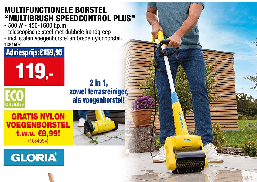 MULTIFUNCTIONELE BORSTEL “MULTIBRUSH SPEEDCONTROL PLUS”
