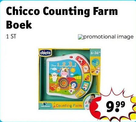 Chicco Counting Farm Boek