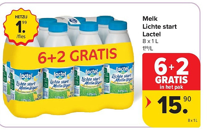 Melk Lichte start Lactel
