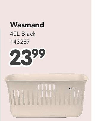 Wasmand 40L Black 143287