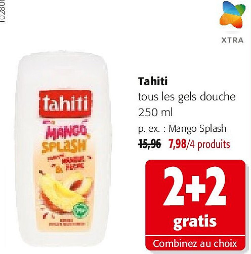Tahiti tous les gels douche 250 ml