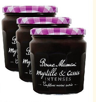 Confiture myrtille cassis intenses Bonne Maman 335 g