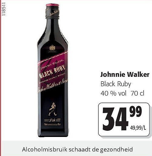 Johnnie Walker Black Ruby 40 % vol 70 cl