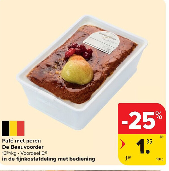 Paté met peren De Beauvoorder