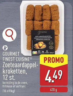 Zoeteaardappel kroketten, 12st.