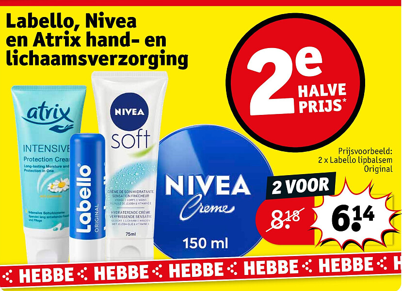 2 x Labello lipbalsem Original