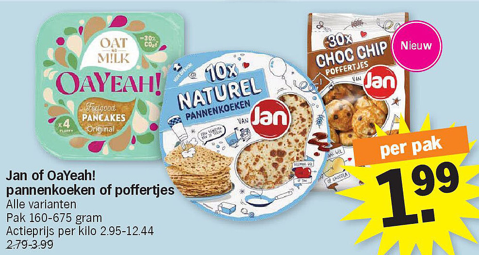 Jan of OaYeah! pannenkoeken of poffertjes