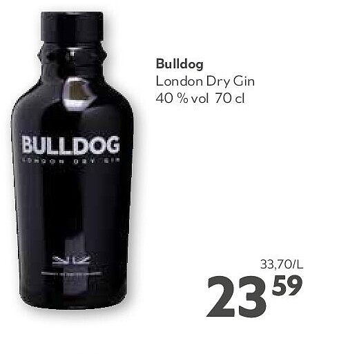 Bulldog London Dry Gin 40 % vol 70 cl
