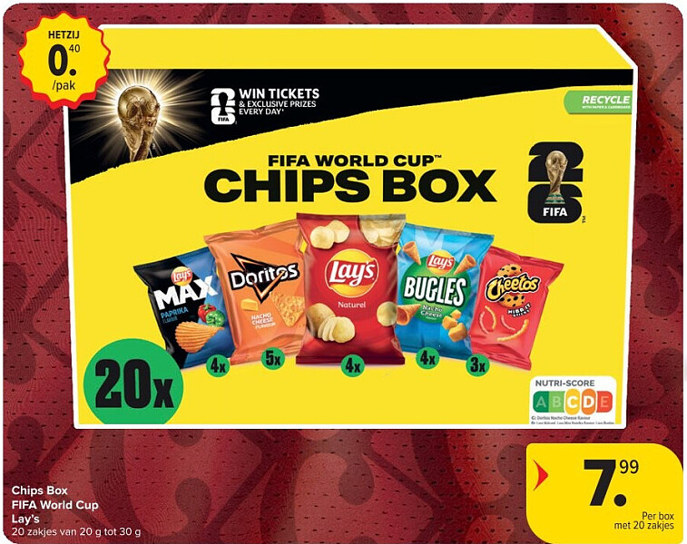 Chips Box FIFA World Cup Lay’s