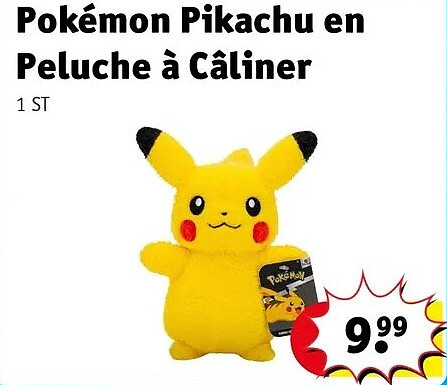 Pokémon Pikachu en Peluche à Câliner