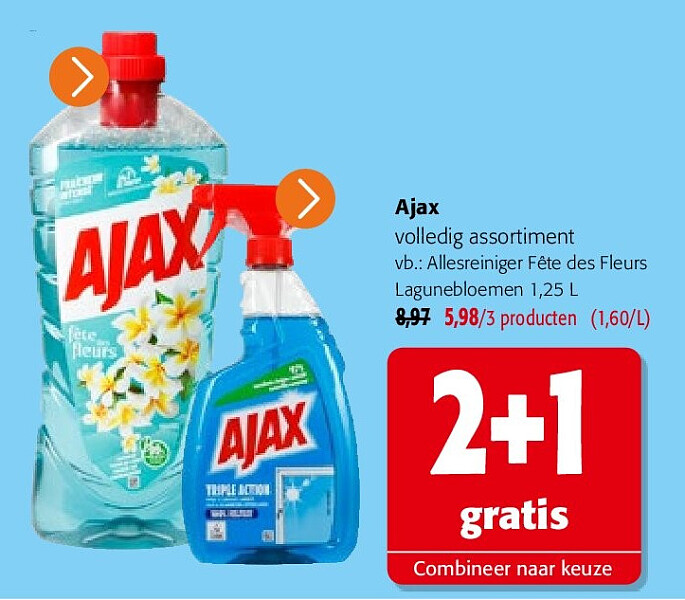 Ajax Allesreiniger Fête des Fleurs Lagunebloemen 1,25 L