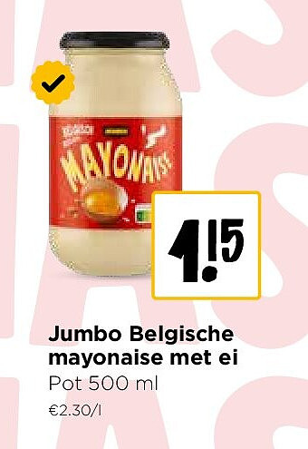 Jumbo Belgische mayonaise met ei
