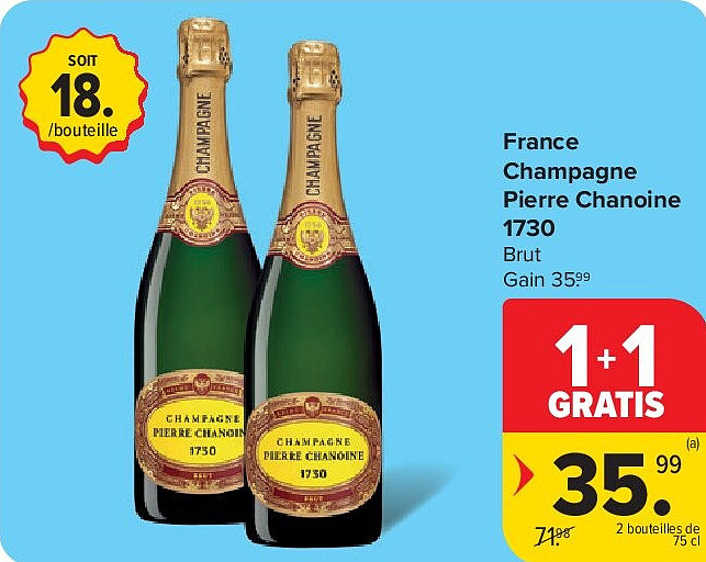 France Champagne Pierre Chanoine 1730