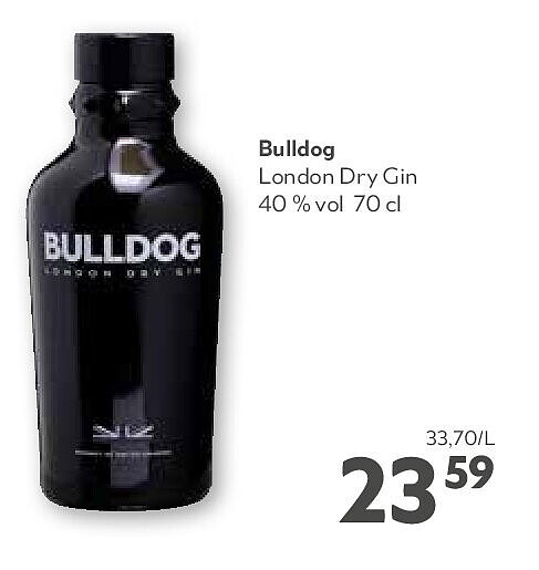 Bulldog London Dry Gin 40 % vol 70 cl
