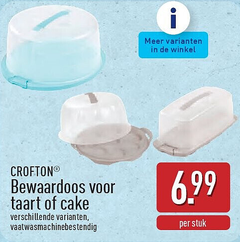 Bewaardoos voor taart of cake