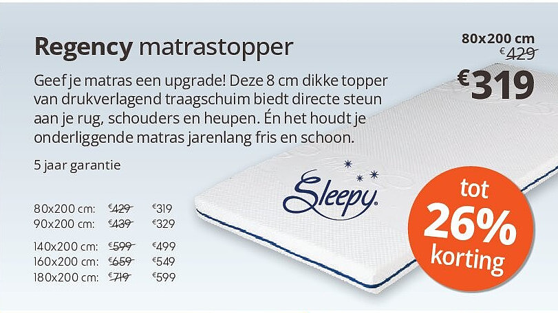 Regency matrastopper