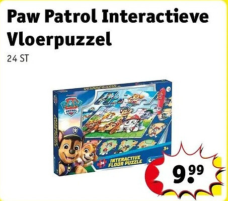 Paw Patrol Interactieve Vloerpuzzel