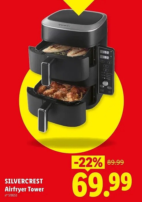 SILVERCREST Airfryer Tower