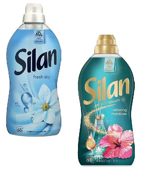 Silan wasverzachter, fresh sky, wild rose sensitive, spring lavender of relaxing maldives, 50 scoops