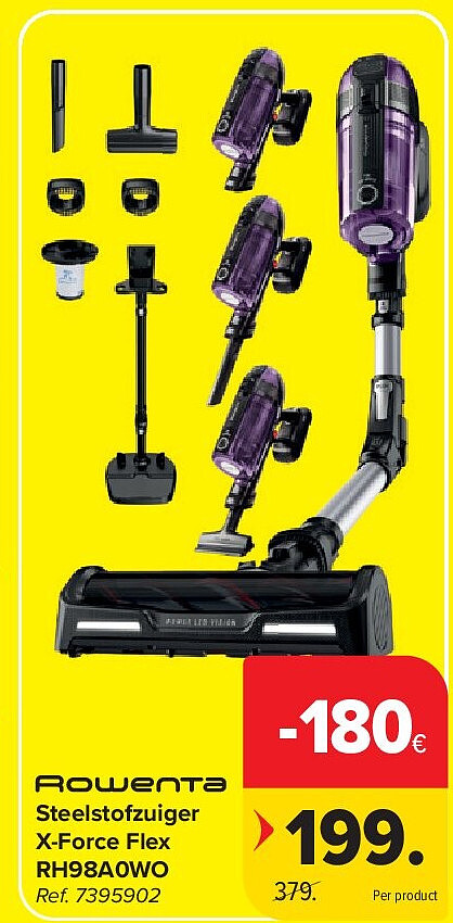 Steelstofzuiger X-Force Flex RH98A0WO
