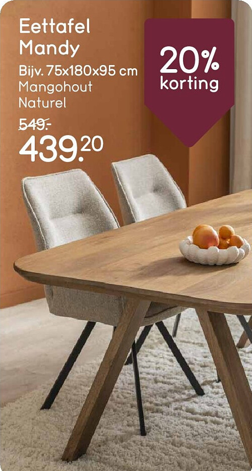 Eettafel Mandy