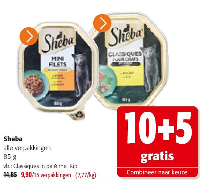 Sheba Classiques in paté met Kip
