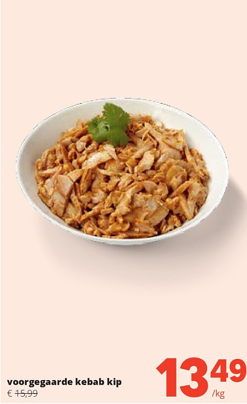 voorgegaarde kebab kip