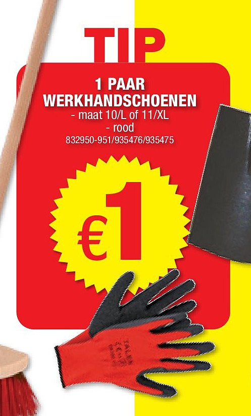1 PAAR WERKHANDSCHOENEN