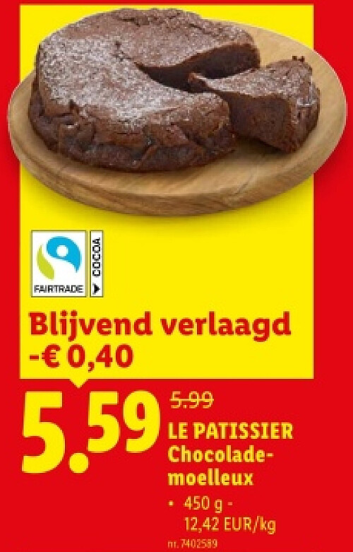 LE PATISSIER Chocolademoelleux