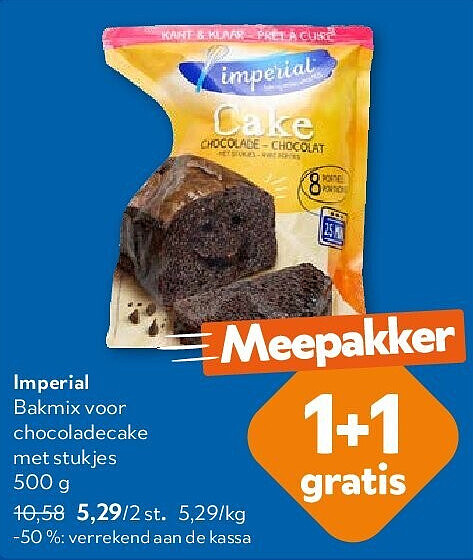 Imperial Bakmix voor chocoladecake met stukjes 500 g