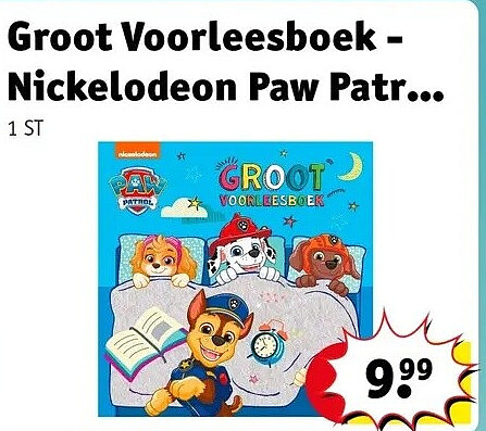 Groot Voorleesboek - Nickelodeon Paw Patr...