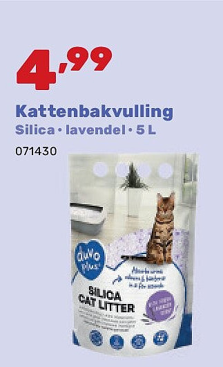 Kattenbakvulling Silica • lavendel • 5 L