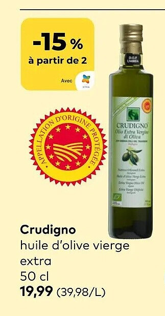 Crudigno huile d'olive vierge extra 50 cl