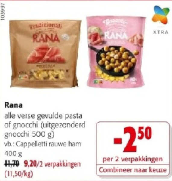 Rana Cappelletti rauwe ham 400 g